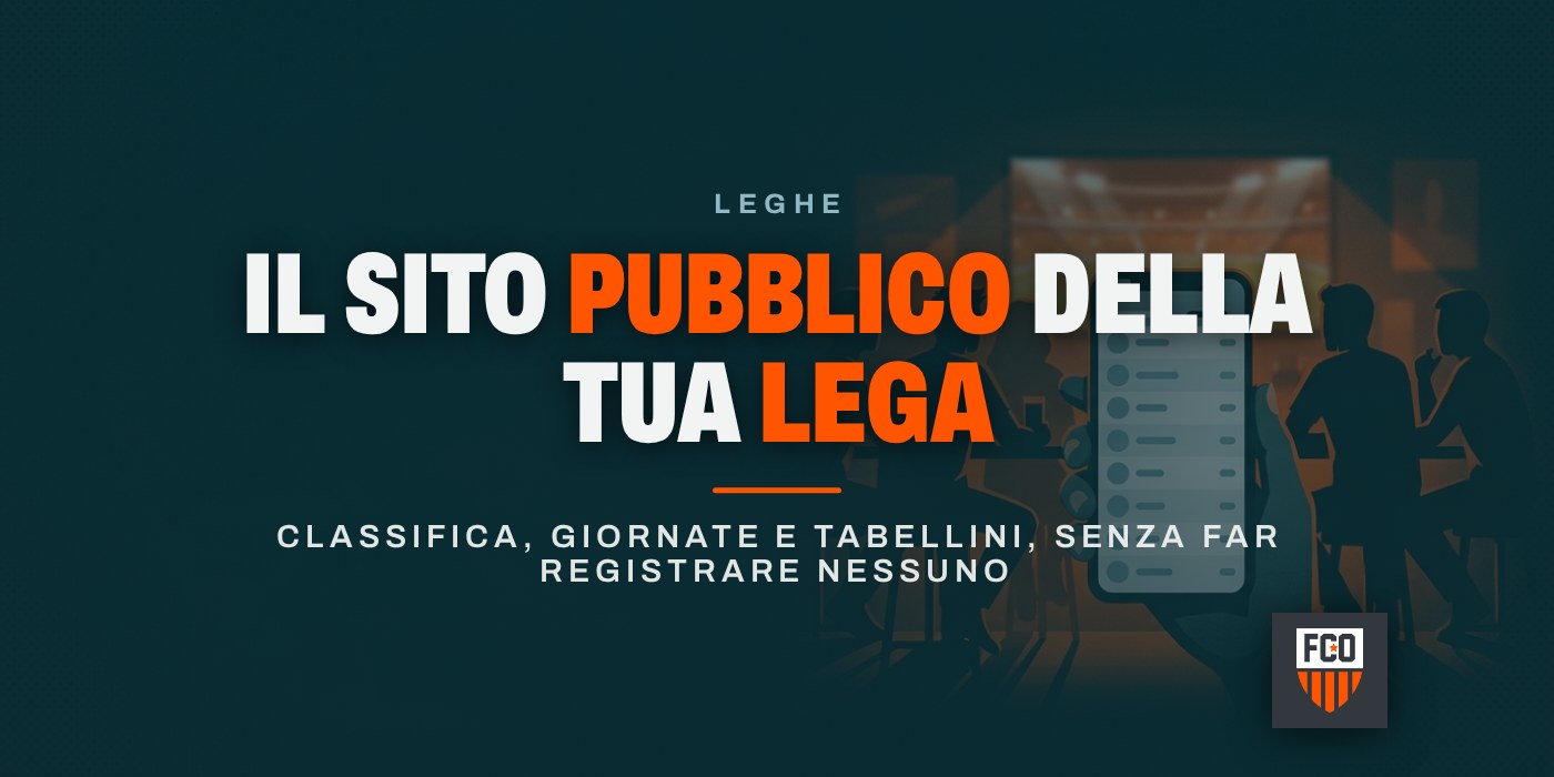 Il sito pubblico della lega: come funziona e che cosa mostra