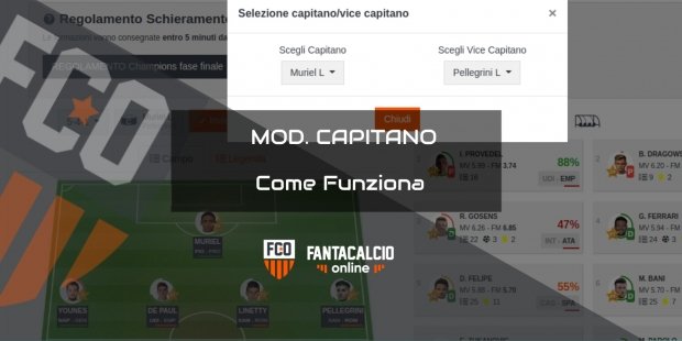 Impostazioni Modificatore del Capitano 