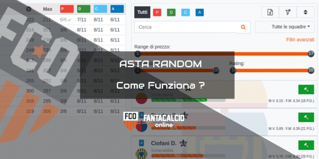 Asta Fantacalcio Random