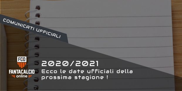 Fantacalcio 2020: ecco le date ufficiali